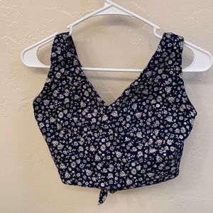 American Eagle Cropped Halter Top